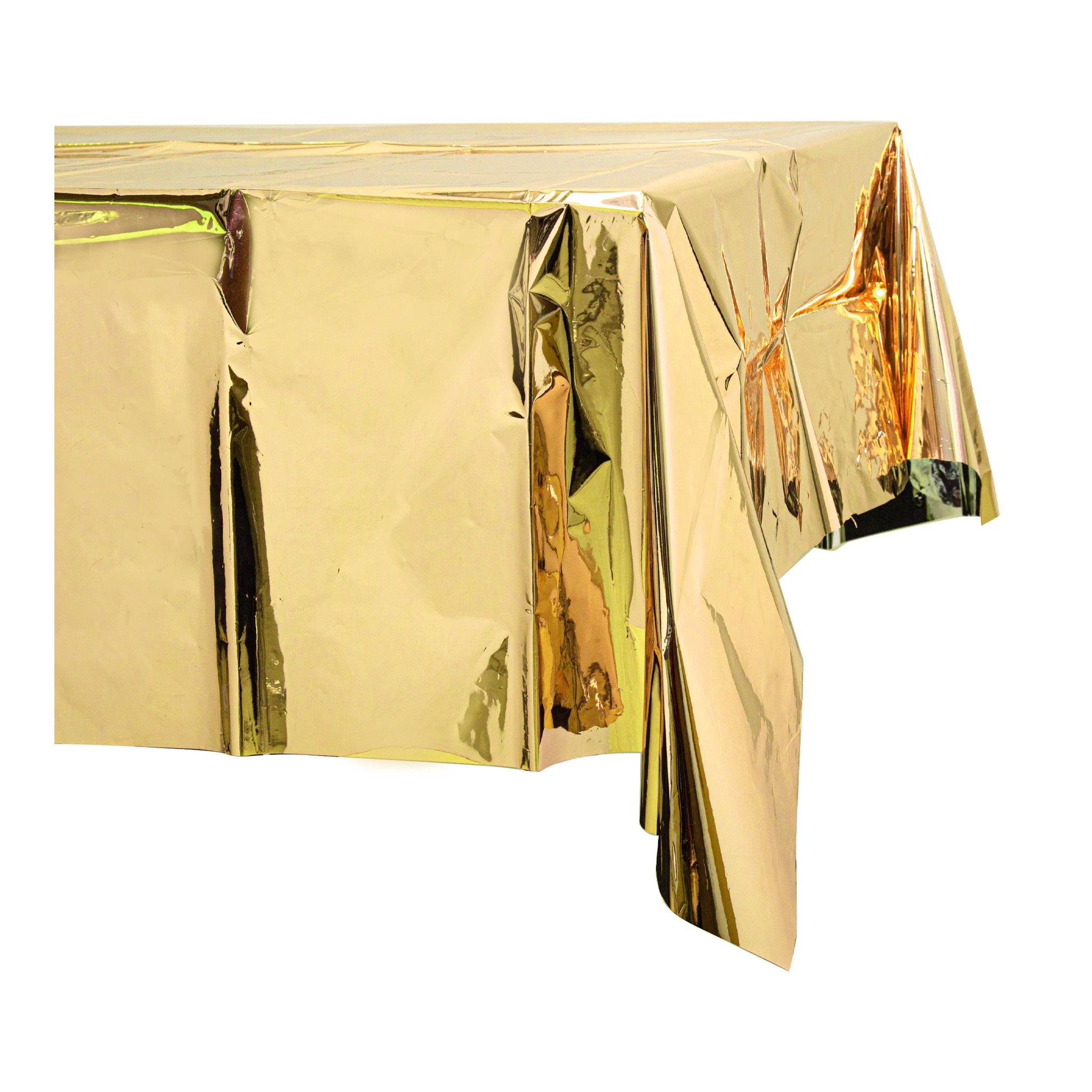 Plastic Foil Table Cover Gold